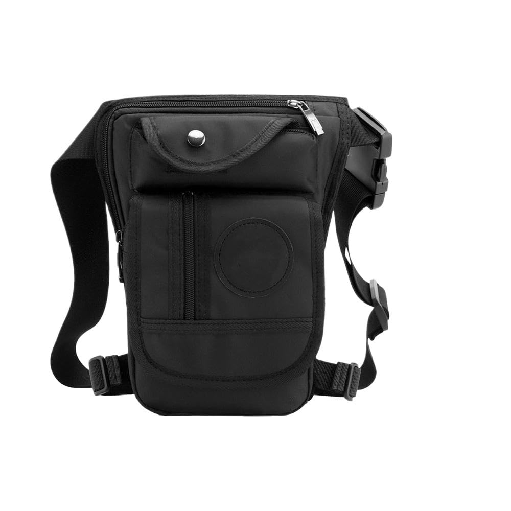 Sac de jambe moto étanche en toile avec sangles ajustables