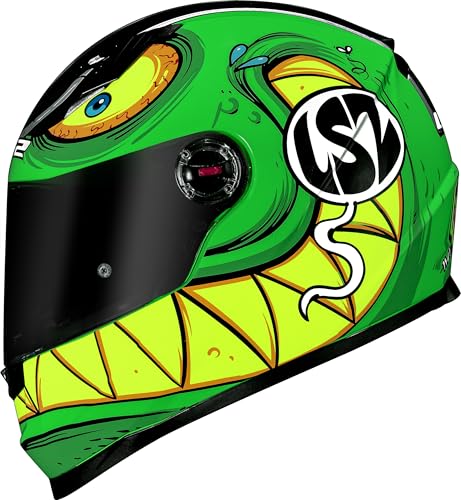 Capacete Masculino Ls2 Ff358 Rampage Verde Fechado Moto (56)