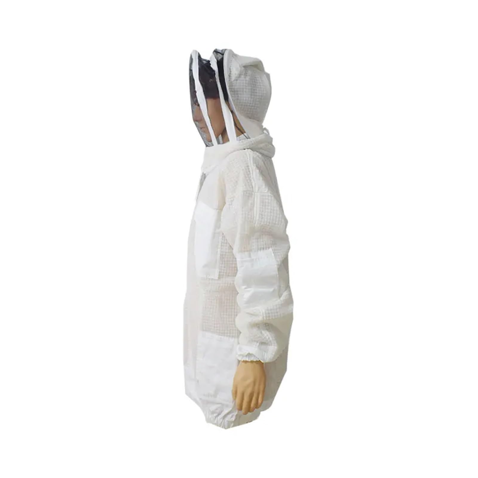 Tuta da apicoltore, Tuta anti-ape professionale, abbigliamento for coltura traspirante a 3 strati, tuta traspirante for coltura, giacca for coltura ventilata per apicoltore da giardino e apicoltore(3X
