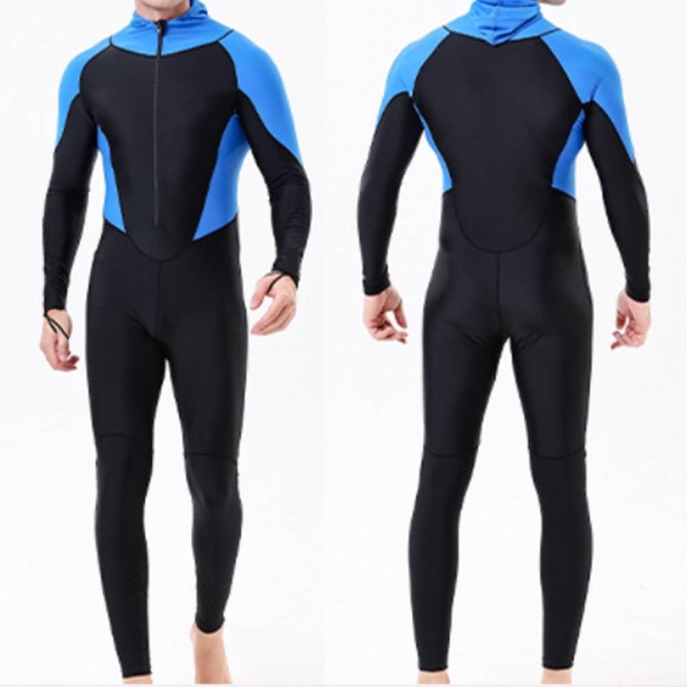 Muta da uomo con cappuccio da 0,5 mm, per snorkeling, surf, nuoto, ad asciugatura rapida, in nylon e spandex, con protezione solare, attrezzatura per sport acquatici