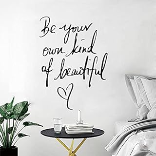 Be Your Own Kind of Beautiful Vinyl Wall Quotes Stickers Ability Motivation Attitude Inspirational Saying Home Decals Quote Home Decor for Office School Classroom Teen Dorm Room Wall Decal