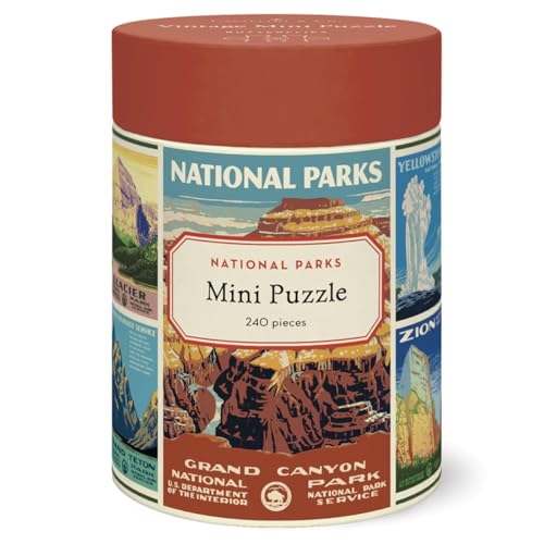 Cavallini 240 Piece Mini Puzzle, National Parks (PZLMINI/NP)