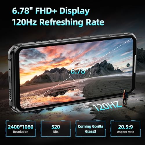 IIIF150 B2 Ultra Outdoor Smartphone (2023), 15000mAh Android 13 Outdoor Handy Ohne Vertrag,...