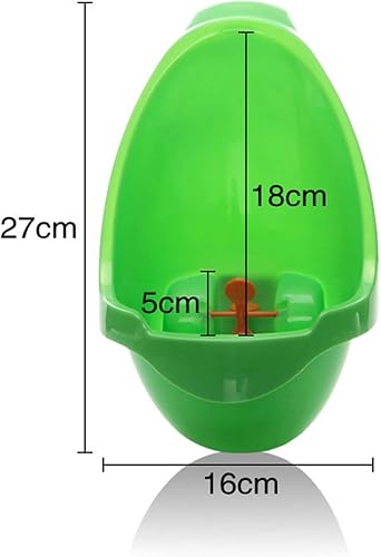 Miniatura 3 de SOOTOP Urinario para niños, diseño de dibujos animados, orinal para entrenamiento de orinal, orinal colgado de pared, 1 unidad, cristales