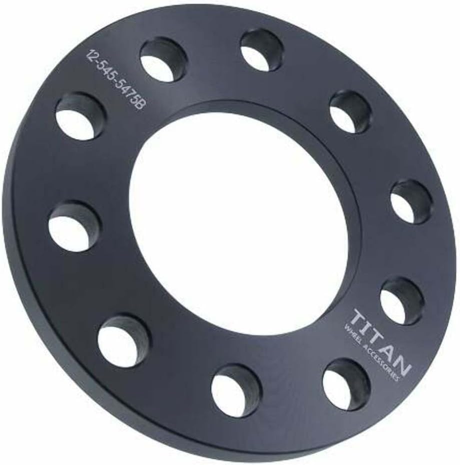 3/8" 5x4.5 Wheel Spacers - Wider Stance, Increased Clearance, Fits Ford Mustang Ranger Explorer Edge - 3/8 Inch, 5x114.3 - Pair of 2 - Black