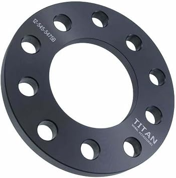 1/2 Inch Slip-On Wheel Spacer Compatible with Chevy Camaro, Corvette & S10-5x4.75 5x120.65 Bolt Pattern, 78.1mm Hub Bore, 12.7mm Thick, 6061-T6 Billet Aluminum, Black - Single