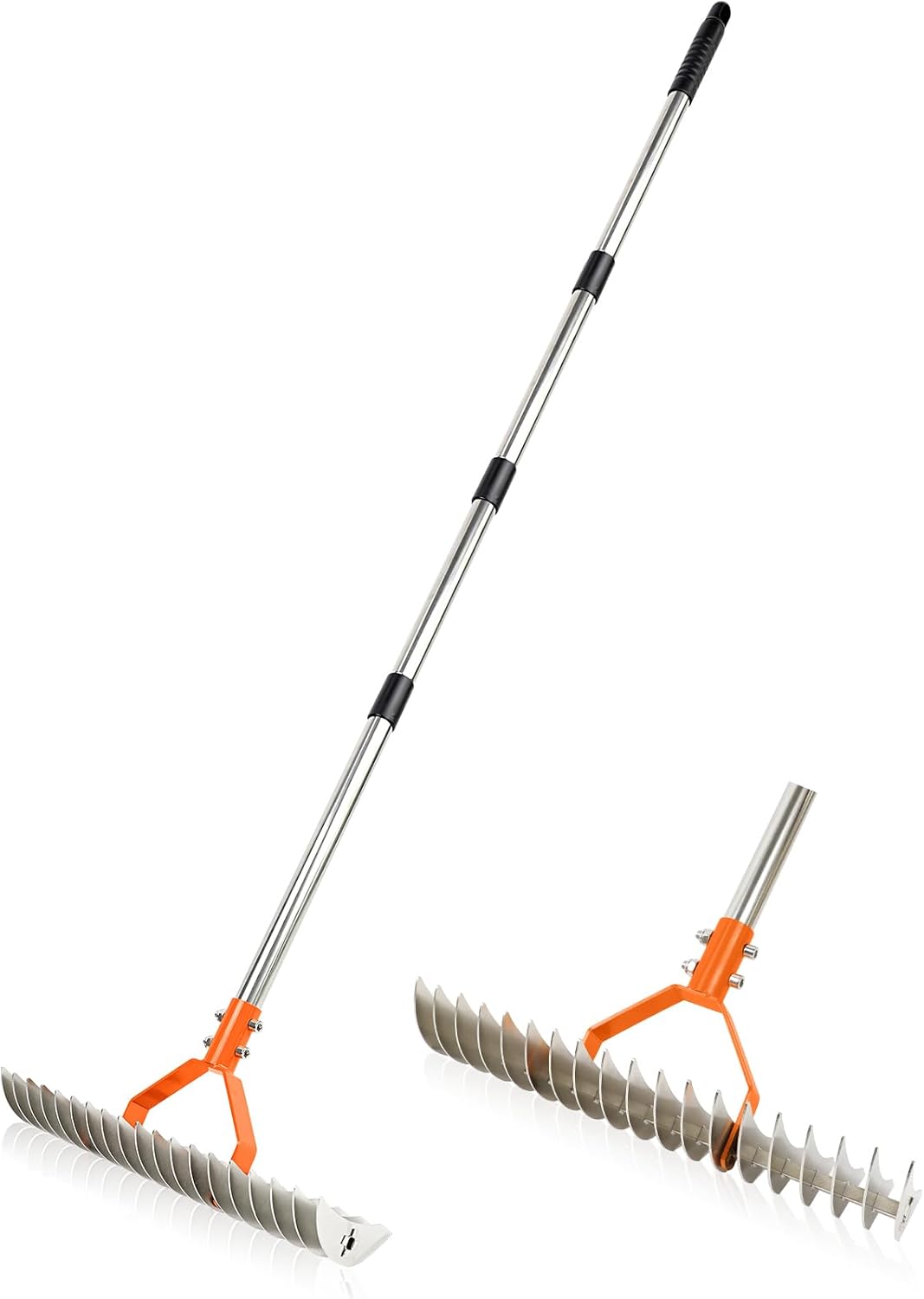 Amazon.com : Thatch Rake, 15 Inch Wide Dethatcher Rake, Robust Lawn ...