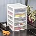 STERILITE 1 New 20758004 Clearview Small 5 Drawer Desktop Storage Unit White