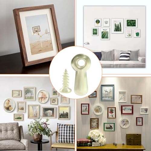 Image of Jiozermi 100 Pcs Metal Picture Frames Turn Button Fasteners with 100 Pcs Screws, Photo Frame Hardware Photo Frame Clips for DIY Frame Drawing Picture Photos Posters (Gold)