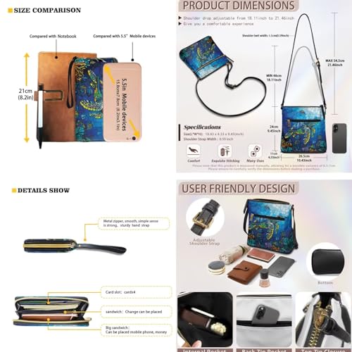 Crossbody Hobo Bag & Wallet Set for Women, PU Leather Satchel with Adjustable Strap for Work, Travel, Outings2