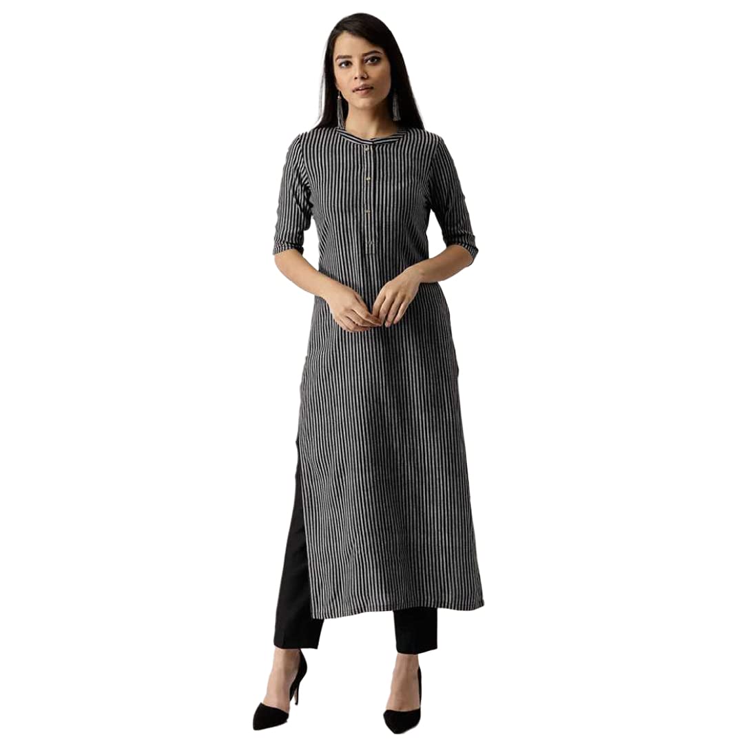 LibasWomen Pure Cotton Kurti | Ladies Kurta Top Blouse Shirt | Ethnic Indian Pakistani Dress | Casual Formal Traditional Wear