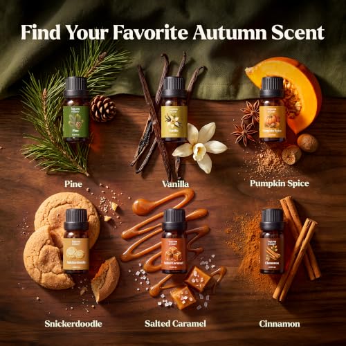Image of Lagunamoon Fall Essential Oils Set for Diffuser for Home 6 x 10ml