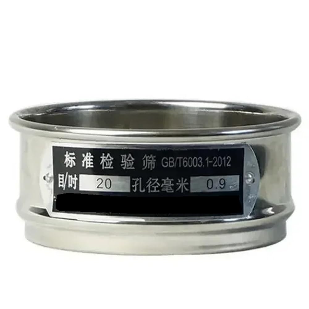 1 stücke Labor 12-200 Mesh Edelstahl Standard Dia 10cm Probenahme Mehl Mit Doppel-schicht(14mesh (1.43mm))