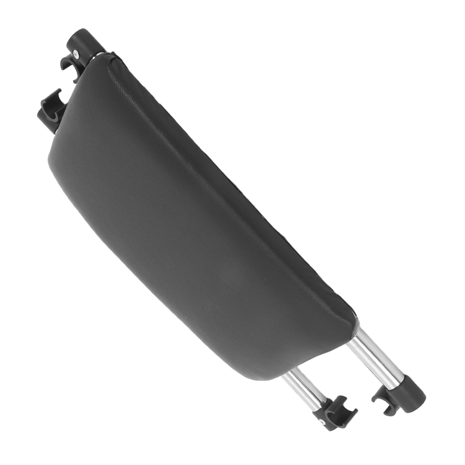 Tabouret de bain noir en acier inoxydable avec coussin de chaise confortable