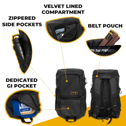 Gold BJJ Heavy Duty Gym Backpack