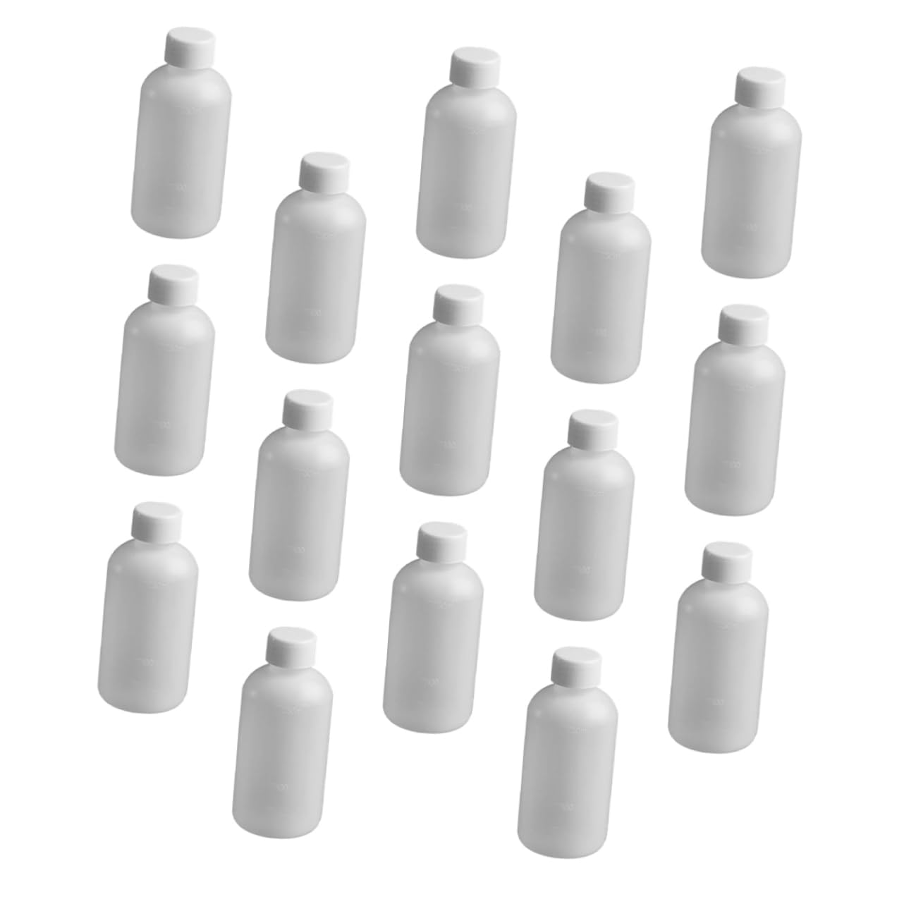 VILLFUL 15pcs Plastic Reagent Bottle Measuring Sample Cup Plastic Laboratory Reagent Bottle Travel Containers for Liquids