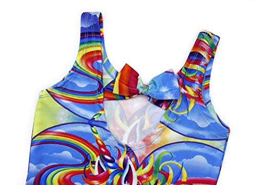 Jurebecia fato de banho de uma só peça para garotas, lindo e vibrante fato de banho de princesa unic