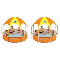 Algopix Similar Product 1 - H2OGO! Splash-in-Shade Play Pool Orange