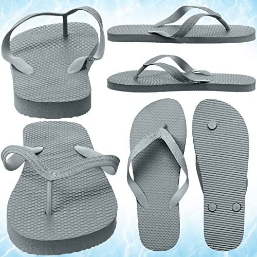 Haysandy 50 Pairs Flip Flops, Slim Flip Flop Sandal with Narrow Strap, Non Slip Flop Sandal for Women Men Guests Pack Casual Slippers for Beach Wedding Pool Party3