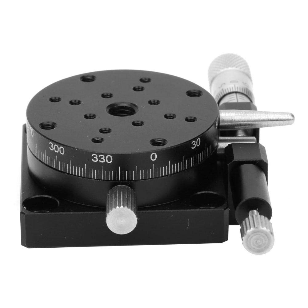 R-Achse Manueller Lineartisch 40x40mm RSP40-L Schneidestation Manuell einstellbare Gleitplattform 40mm für Mikrometer