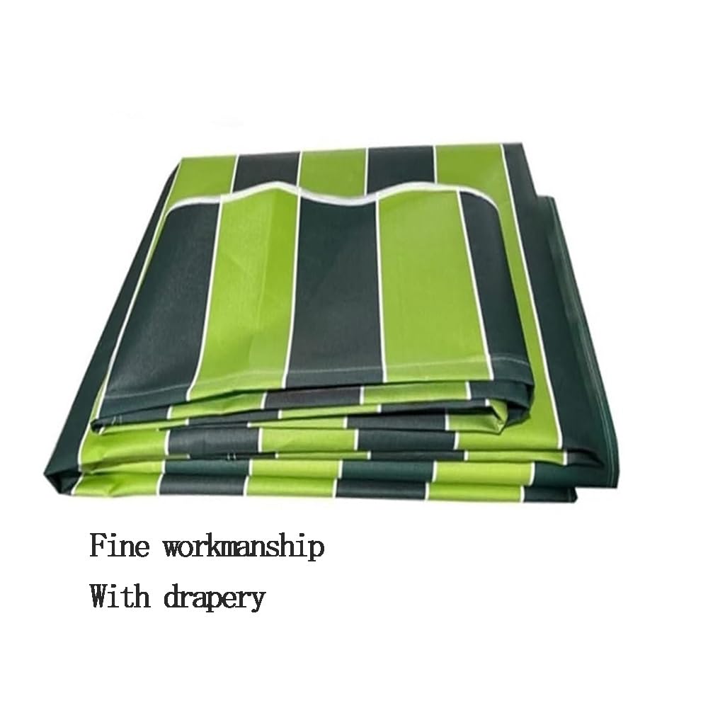 Toldo retráctil de 13 x 10 pies para patio, funda de repuesto azul para el hogar y la empresa, protección solar, tela resistente a la intemperie con cenefa, ideal para terrazas y patios