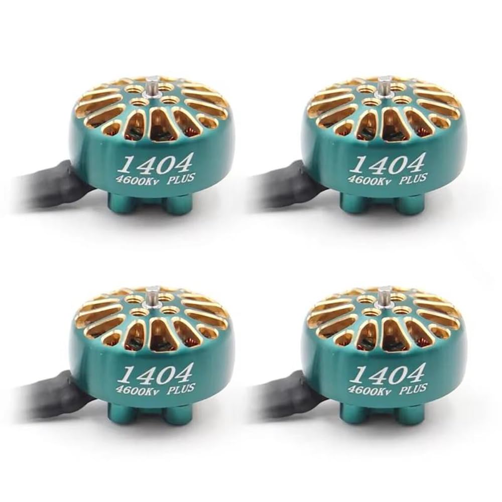 LANNRC 1404 Plus 3800KV 4600KV Brushless Motor 2~4S Lipo 1.5mm Shaft Diameter for 2~4inch Toothpick Traversing Drones Quadcopter (4PCS 1404 4600KV)