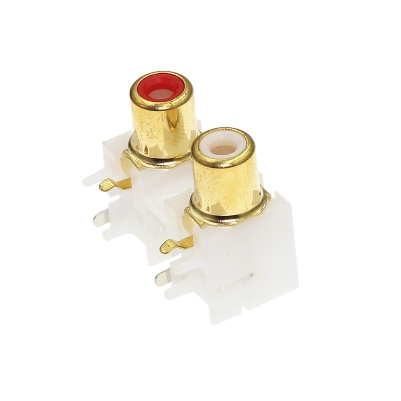 XQJVDGFRY 5PCS AV2-8.4-12 Gold Plated Core Socket 6 Hole STB TV AV Jack Socket Input and Video Socket AV2 Connector