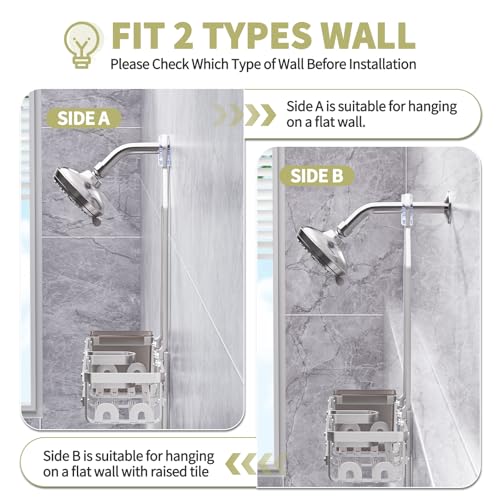 Aluminum Shower Caddy Hanging,Shower Caddy, Never Rust Shower Organizer - image 8