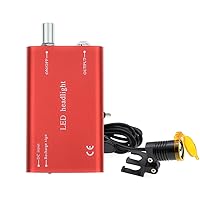 Vista 7 de Lupas binoculares quirúrgicas lupa de vidrio óptico 3.5X420mm con lámpara de luz principal LED (rojo)