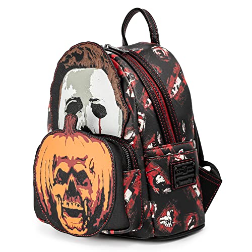 Loungefly Halloween 2 Michael Myers Pumpkin Womens Double Strap Shoulder Bag Purse4