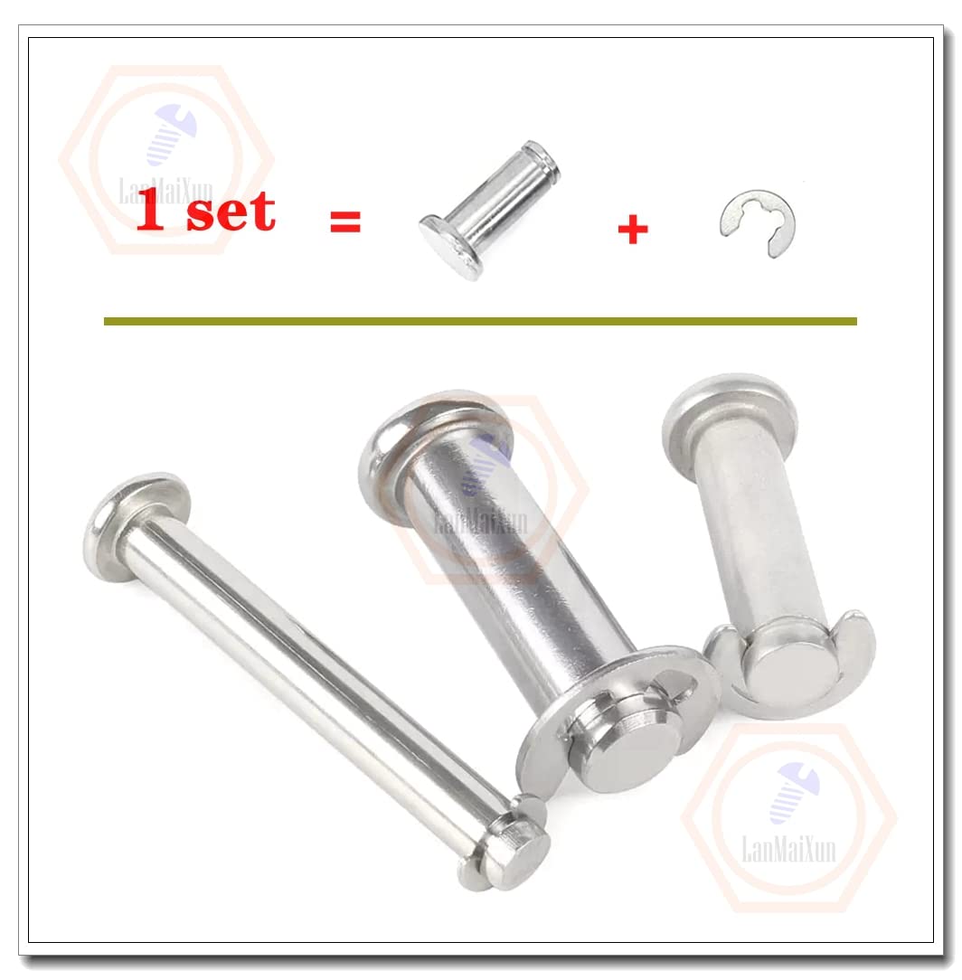 Arbre En Acier Inoxydable LNM – 20mm Diamètre, 140mm Long, Plat M10 X 20mm