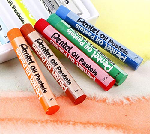 Giz Pastel Oleoso Pentel Para Desenhar Com 36 Cores, Pentel, Phn-36, 36 Cores