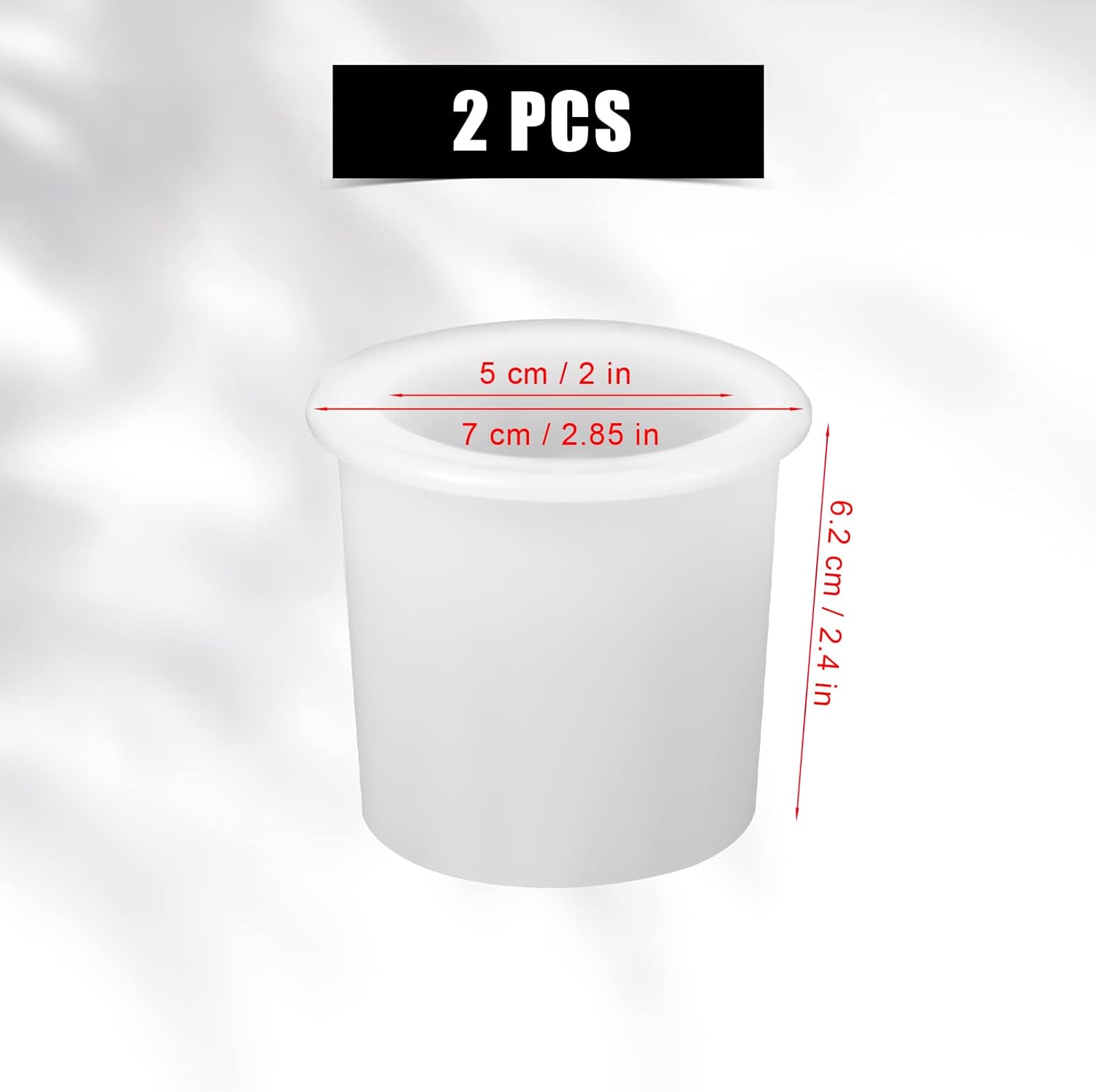 LUTER 2pcs Patio Table Umbrella Hole Ring, Silicone Umbrella Plug for