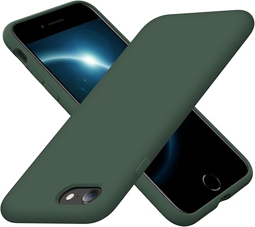 Cordking Funda para iPhone SE 20222020, iPhone 7 8, funda ultradelgada de silicona a prueba de golpes con forro de microfibra suave, 4.7 pulgadas,