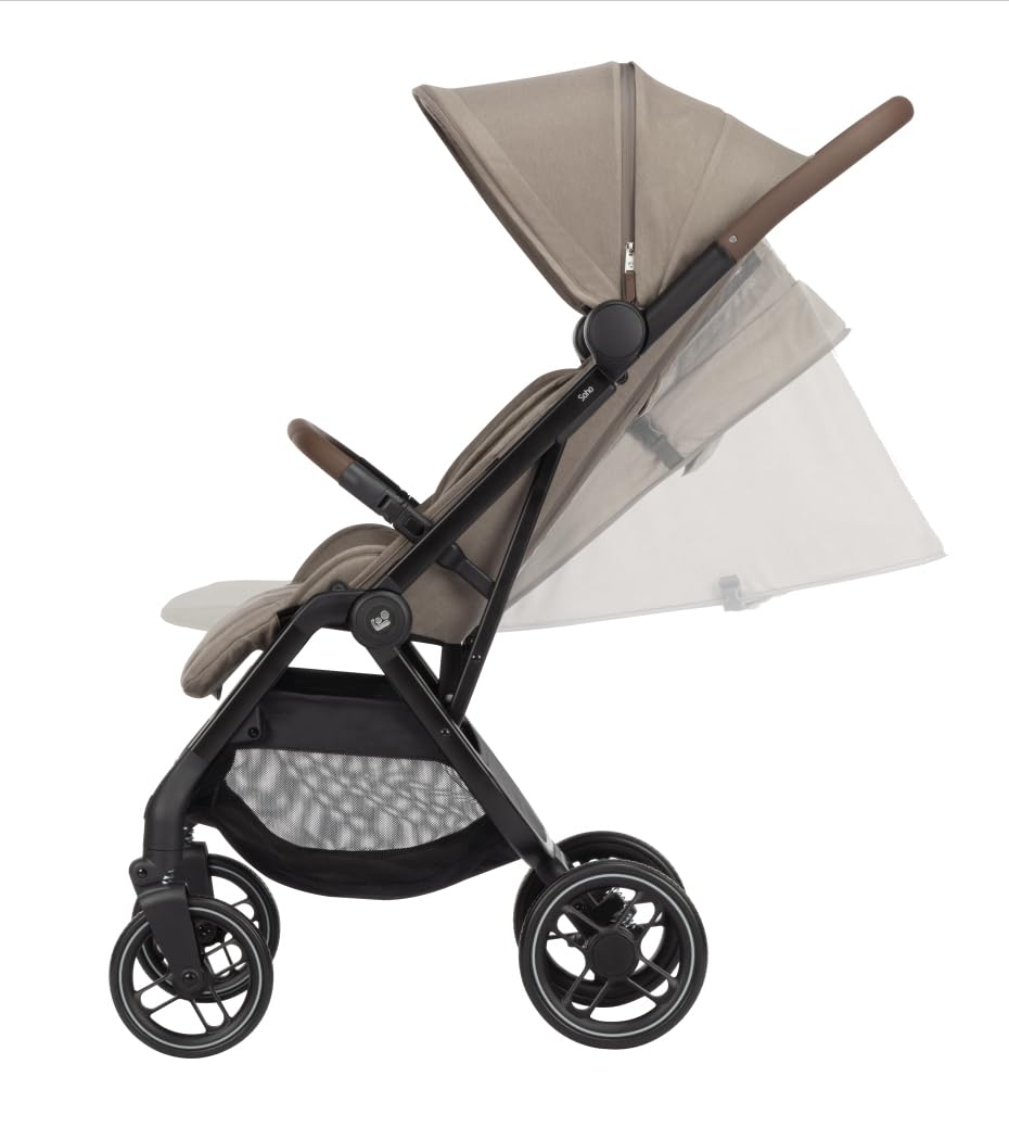 Maxi-Cosi Soho Cochecito, 0-4 años, 0-22 kg, Cochecito ultracompacto, Plegado automático con una sola mano, Silla espaciosa, 3 reclinaciones, Reclinación total, Funda extraíble, Twillic Truffle