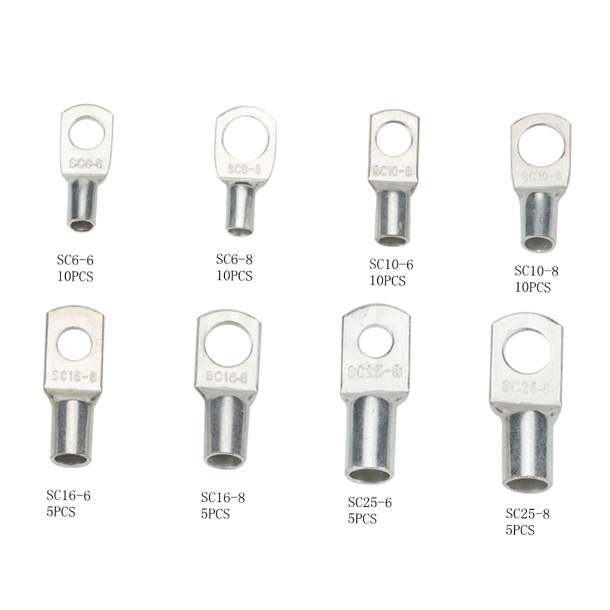 Terminal de Cobre Serie S-c 120 Piezas para Conexiones Eléctricas