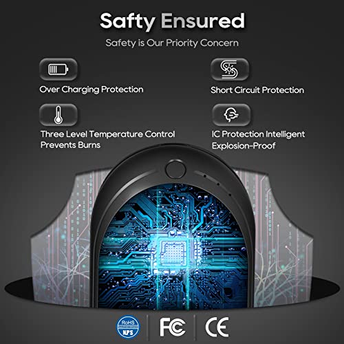 Hand-Warmers-Rechargeable5200-mAh-Electric-Hand-HeaterUSB-Hand-Warmer-Power-Bank-with-3-Heat-Settings-from-95-131Great-Gift-for-Women-MenHiking-Camping