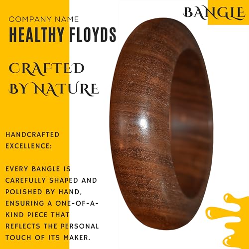 Image of Handcrafted Wooden Bangles Set | Sustainable Natural Wood Jewelry for Women | Stylish & Lightweight Bracelets - Perfect for Christmas Gifts, Winter Fashion & Eco-Friendly Gifting