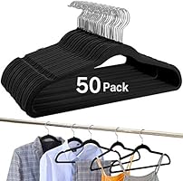 BAGAIL Plastic Hangers,Premium Heavy Duty Sleek Clothes Hangers, Space Saving Clothing Hangers for Everyday Standard Use
