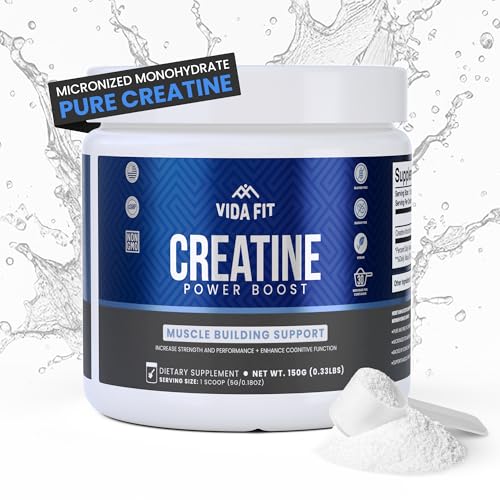 Micronized Creatine Monohydrate Powder 150g Vegan Creatine Monohydrate Powder for Men and Women, Unflavored 5000mg Per Serv (5g) 30 Servings