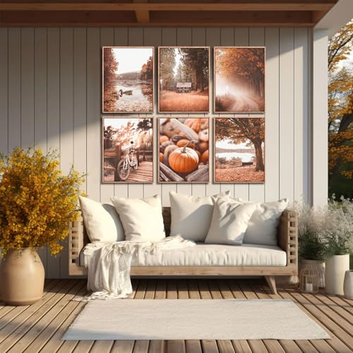 6pcs-Canvas-Wall-Art-Nature-Fall-Leaf-Tree-Poster-Print-Vintage-Farmhouse-Wall-Decor-for-Seasonal-Home-Gallery-Living-Room-Bedroom-Decoration-Unframed 6pcs Canvas Wall Art Nature Fall Leaf Tree Poster Print Vintage Farmhouse Wall Decor for Seasonal Home Gallery Living Room Bedroom Decoration Unframed