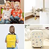 yumcute Birthday Party Bags,84pcs Blue Dog Cartoon Themed Party Bag Fillers Keychains Party Bags Tattoo Stickers Slap Bracelets for Boys Kids Birthday Party Supplies - Image 7