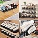 AONAT 10 Stück Schuhorganizer,HöHenverstellbar Schuhschlitze, Schuhstapler PP Doppelschicht,rutschfest,Schuhregal FüR Den Haushalt,Wird Verwendet,Um Schuhe Aufzubewahren Und Platz Zu Sparen,Schwarz