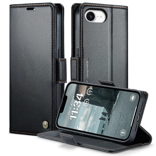 owlhold for iPhone 17e / 16e 6.1" Flip Case, Cash & Card Slots, Black