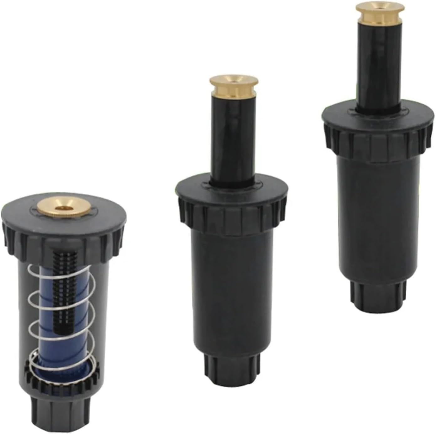 Pop Up Sprinkler 2Pcs 1/2 Inch Female Thread 90/180/360 Degree Irrigation Sprinkler Farm Refraction Nozzle for Lawn, Yard(Type 6)