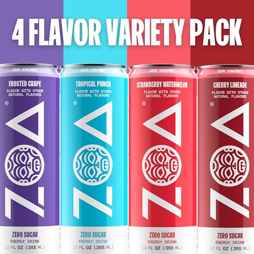 Zoa Zero Sugar Energy Drinks, Variety Pack - Sugar Free With Electrolytes thumb #2
