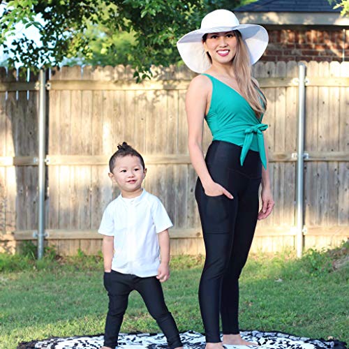 SwimZip Women's Swim Pants - UPF 50+ Sun Protection - Swim Leggings3