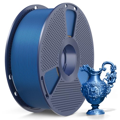 Image of SUNLU PLA Metallic 3D Printer Filament 1.75mm, (PLA Metal Azurite) | Smooth Metal-Like Shiny Surface, Great Easy to Print for 3D Printers, Dimensional Accuracy + /- 0.02mm
