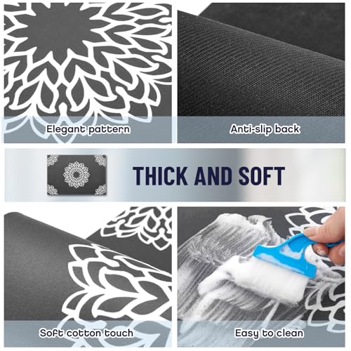 Image of Teenyyou 1 Pcs 26 inch x 18 inch Dryer Top Protector Mat, Washer and Dryer Topper, Non Slip Waterproof Machine Cover Dust Proof Quick Drying Topper Pad for Laundry and Kitchen (Mandala)