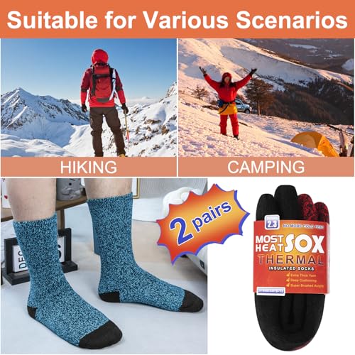 Thermal Socks for Men, Winter Warm Socks Mens for Cold Weather Extreme Temperatures 6